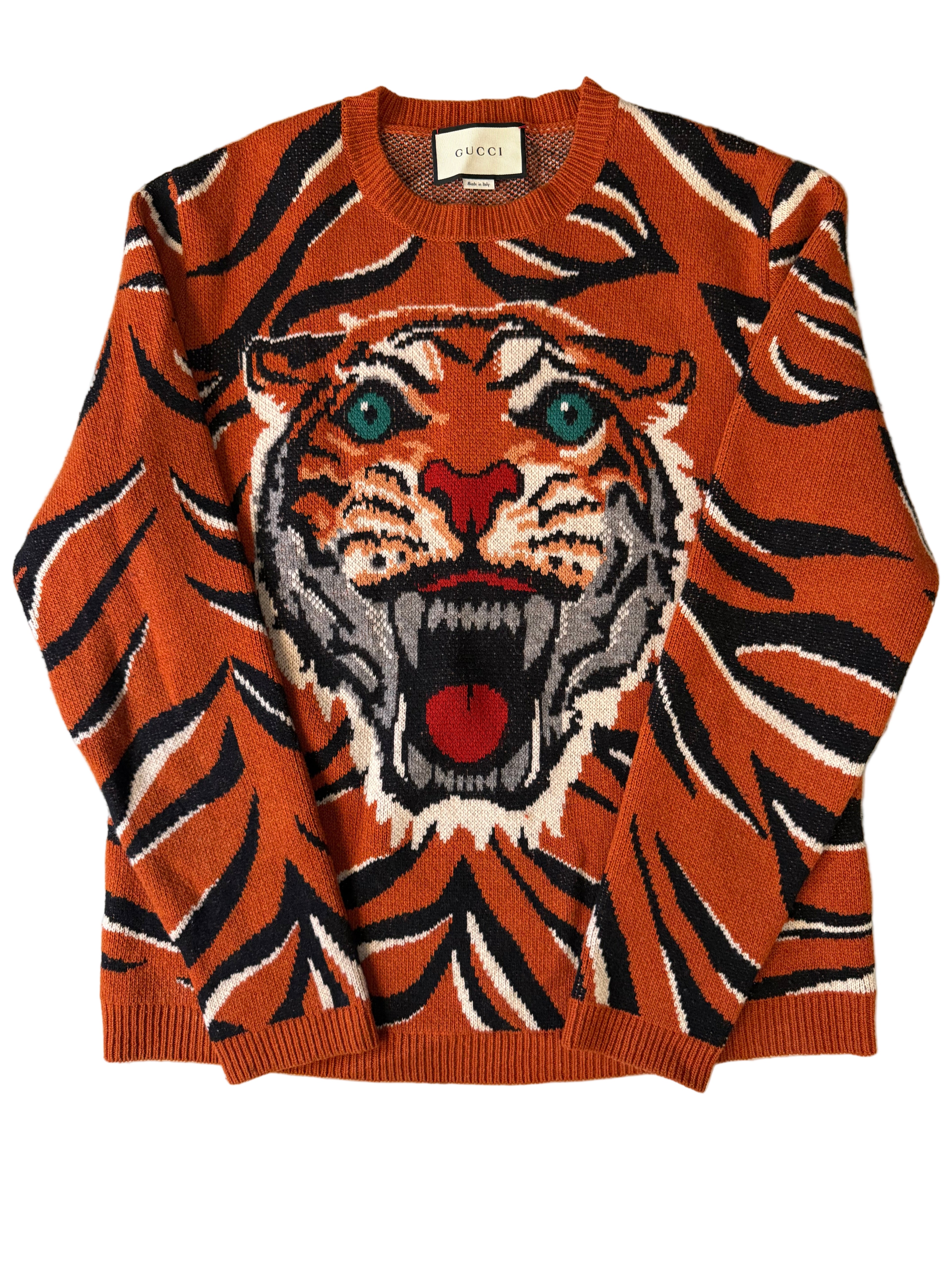 Gucci Tiger Intarsia Sweater
