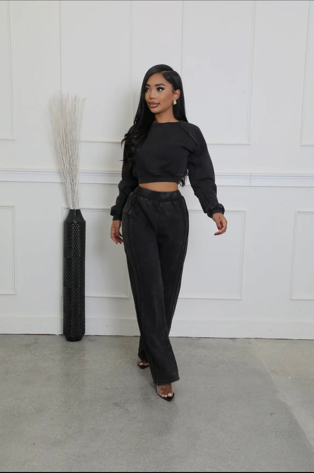 Vintaged Washed Athleisure Top