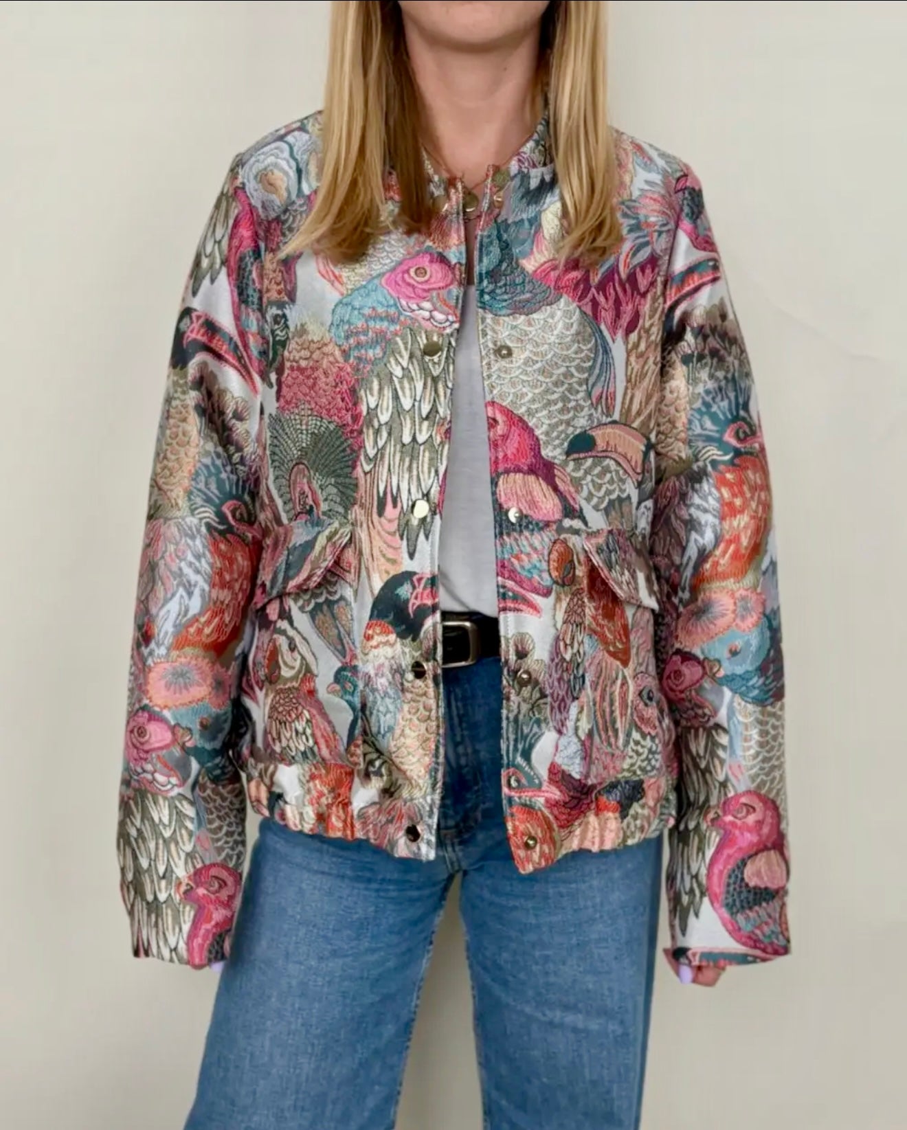 Metallic Jacquard Jacket